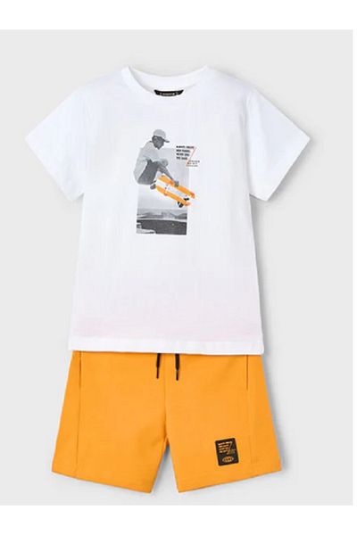 MAYORAL Boy's Bottom Top 2 Piece Set - Orange