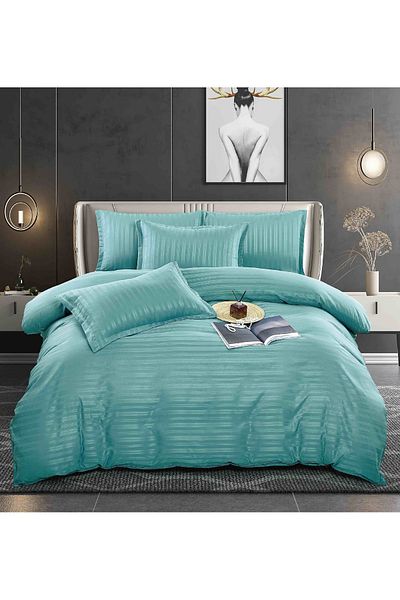 CHIRASO CHIRASO Premium Damask Bedding, 6 Pieces, Classic Sheet 230x250 cm, 4 Pillowcases