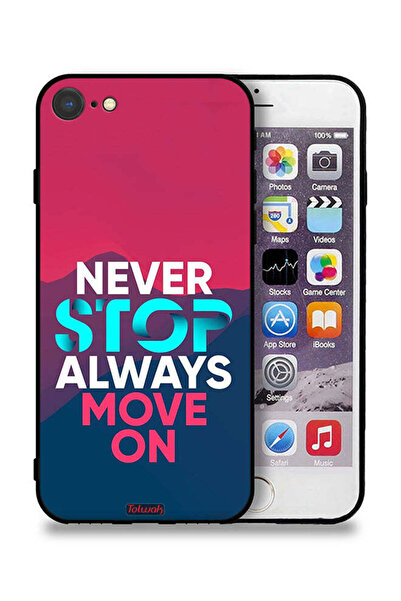 Tolwak جراب حماية لجهاز Apple iPhone 7، لا تتوقف أبدًا، تحرك دائمًا