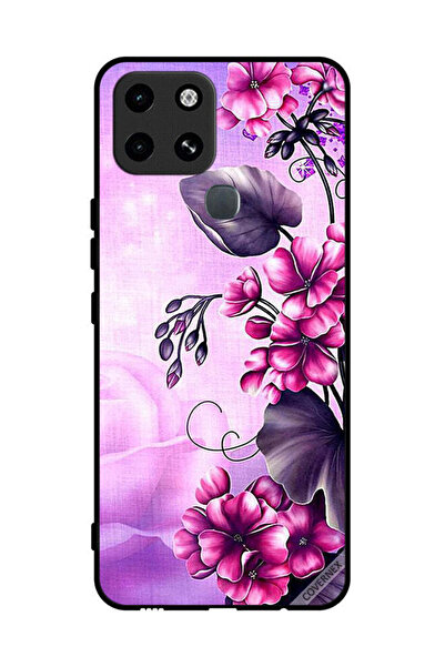 Covernex غطاء حماية لهاتف Infinix Smart 6 بخلفية زهور رومانسية