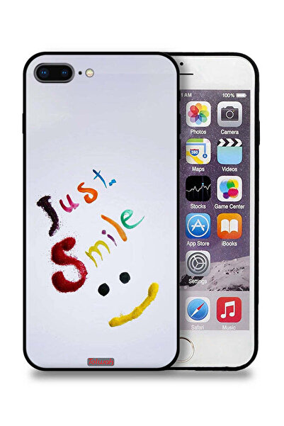 Tolwak جراب حماية لجهاز Apple iPhone 7 Plus - ابتسم فقط