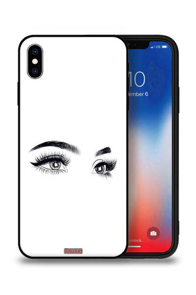 Tolwak غطاء حماية لجهاز Apple iPhone XS Max برسومات عيون فنية