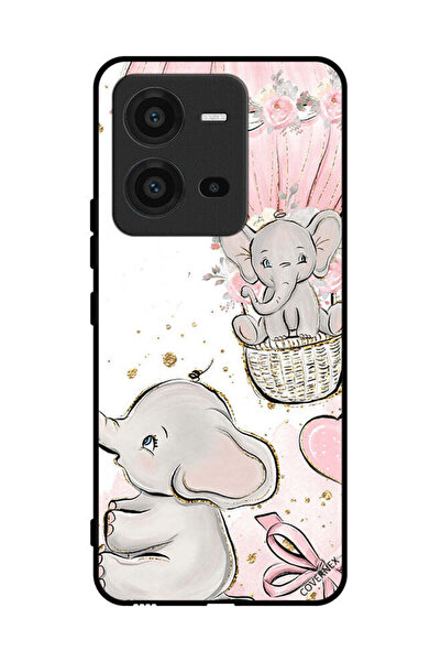 Covernex غطاء حماية لهاتف فيفو V25 برسومات فيلة صغيرة