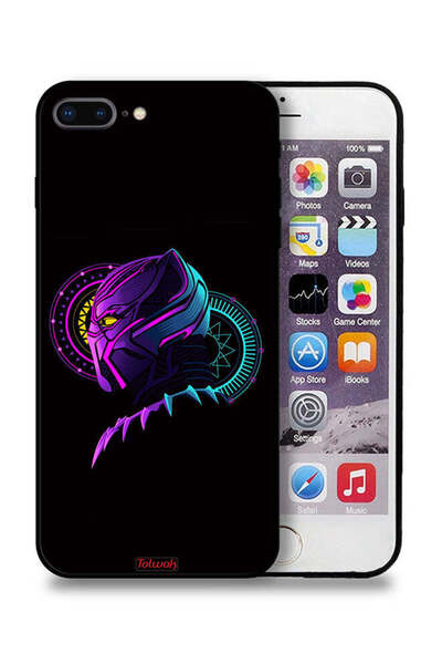 Tolwak جراب حماية لجهاز Apple iPhone 7 Plus، عمل فني رقمي، رسم توضيحي بسيط عا...