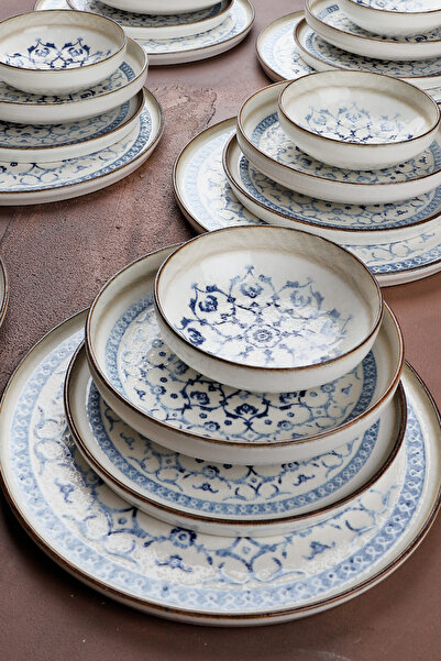 Porselen Diyarı Linda 24 Parça 6 Kişilik Porselen Yemek Takımı & Yemek Seti