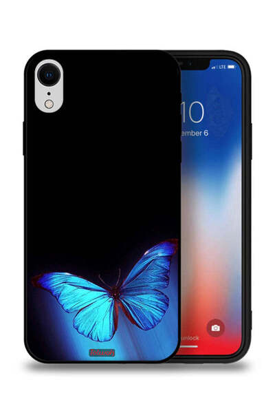 Tolwak غطاء حماية لجهاز Apple iPhone XR بتصميم فراشة فنية