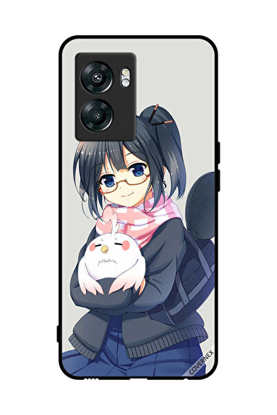 Covernex غطاء حماية لهاتف OnePlus Nord N300 - رسم فتاة تحمل حيوانًا أليفًا