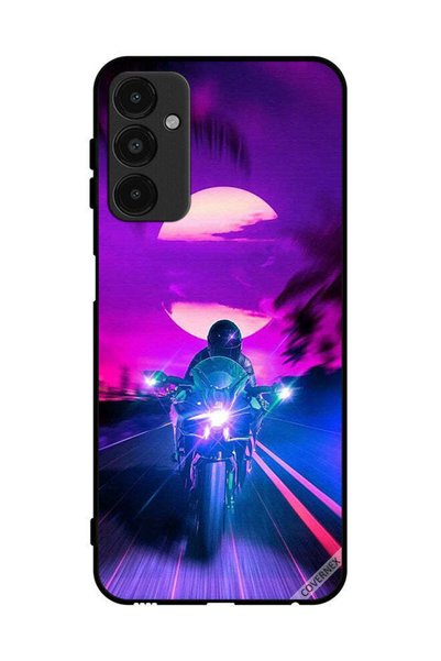 Covernex غطاء حماية لهاتف سامسونج جالاكسي A14 5G - خلفية رجل على دراجة
