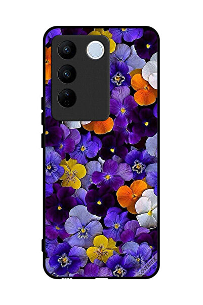 Covernex غطاء حماية لهاتف فيفو V27 برو - زهور صغيرة