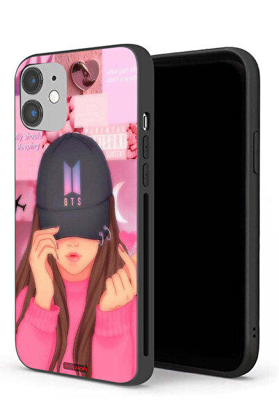 Tolwak غطاء حماية لهاتف Apple iPhone 12 بتصميم فتاة صغيرة