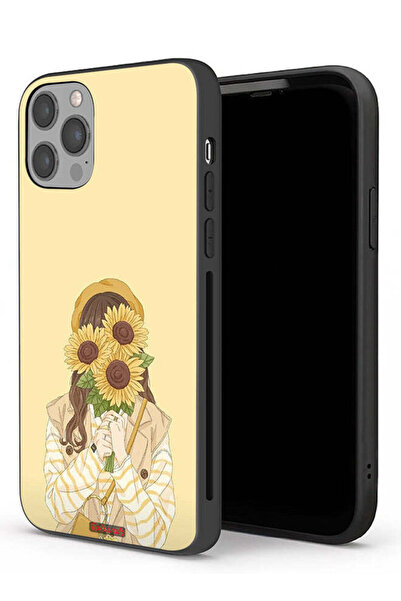 Tolwak غطاء حماية لجهاز Apple iPhone 12 Pro مع غطاء وجه بنقشة عباد الشمس