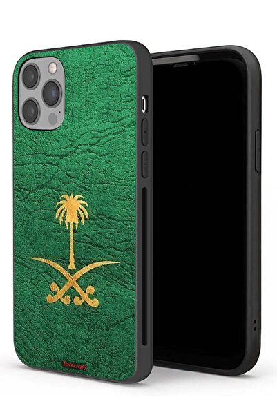 Tolwak جراب حماية لجهاز Apple iPhone 12 Pro Max من الجلد مع علامة المملكة الع...