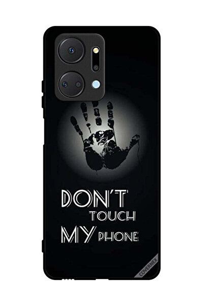 Covernex غطاء حماية لهاتف Honor X7a مطبوع عليه عبارة "لا تلمس هاتفي باليد"