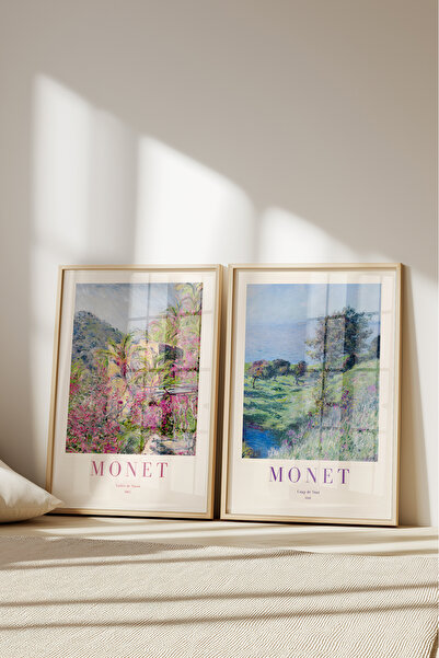 Home 2'li Cloud Monet, Oturma Odası Dekoru, Mutfak Dekoru, Çerçevesiz Poster