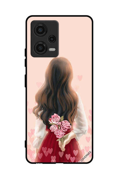 Covernex غطاء حماية لهاتف شاومي بوكو X5 - فتاة تخفي الزهور