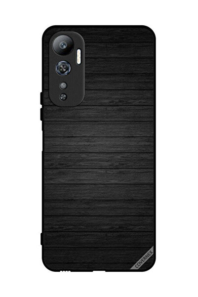 Covernex غطاء حماية لهاتف Infinix Hot 20 بنمط خشبي داكن
