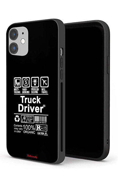 Tolwak جراب حماية لجهاز Apple iPhone 12 mini - ملصق سائق شاحنة