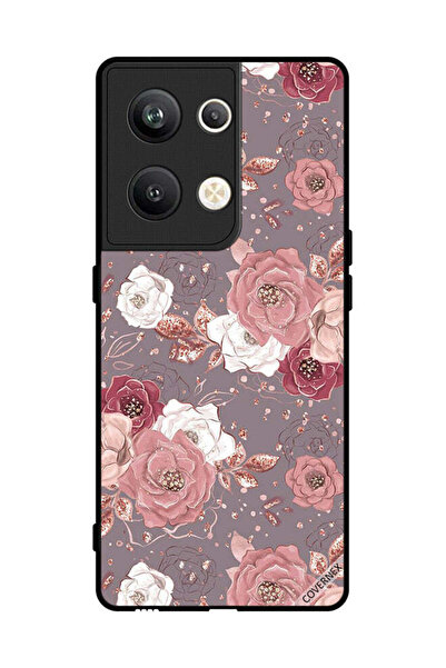 Covernex غطاء حماية لهاتف Oppo Reno 9 Pro Plus بخلفية زهرية