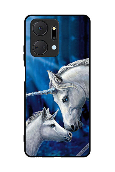 Covernex غطاء حماية لهاتف Honor X7a - محبو يونيكورن - طفل يونيكورن