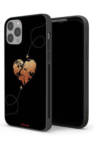 Tolwak غطاء حماية لجهاز Apple iPhone 12 Pro Max برسومات طائرات تلامس القلب