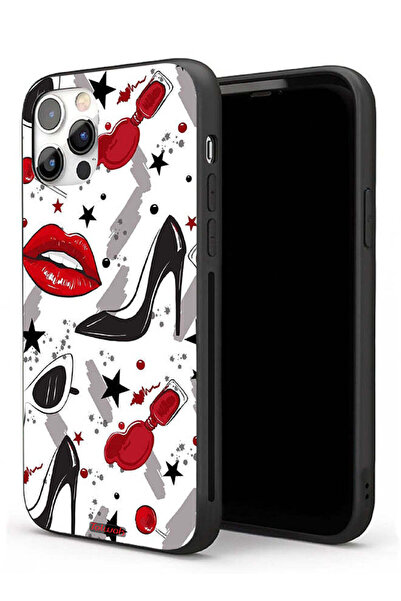 Tolwak غطاء حماية لجهاز Apple iPhone 11 Pro Max برسومات أحمر الشفاه والأحذية