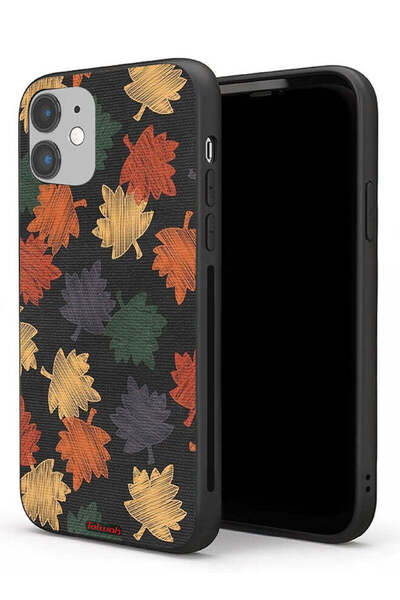 Tolwak غطاء حماية لجهاز آيفون 11 من آبل برسومات أوراق الخريف
