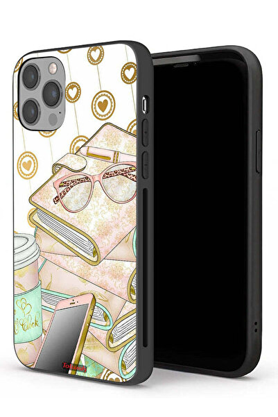 Tolwak جراب حماية لهاتف Apple iPhone 12 Pro Max نظارات على الكتب