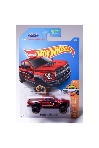 HOT WHEELS 17' Ford F-150 Raptor Kırmızı Ford Performance HW Hot Trucks