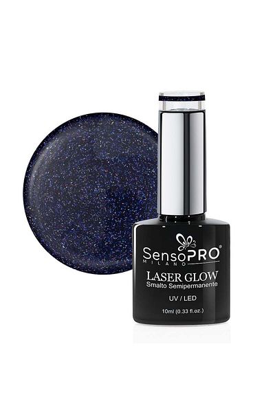 SensoPRO Milano Oja semipermanentă holografică Laser Glow SensoPRO Milano 10ml, Orhideea Regală #30