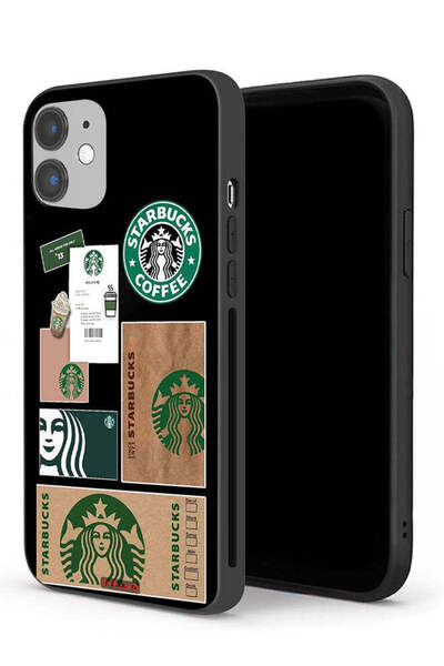 Tolwak جراب حماية لجهاز Apple iPhone 12 mini بملصق ستاربكس