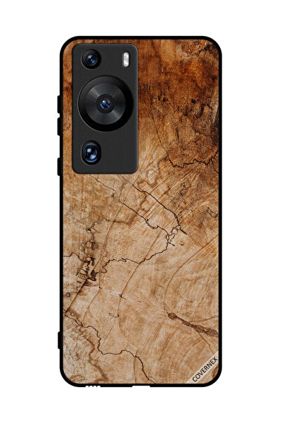 Covernex غطاء حماية لهاتف هواوي بي 60 برو بنمط خشبي عتيق