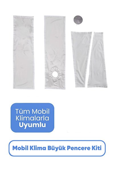 Fakir Mobil Ac Tipi Klima Taşınabilir Büyük Pencere/Kapı Aparatı ısı Engelleyen Kumaş kolay Kurulum