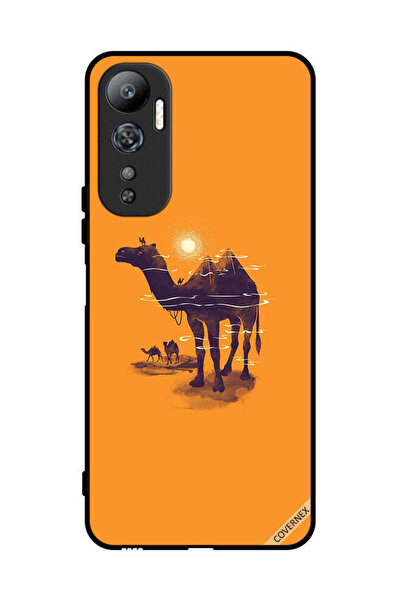 Covernex غطاء حماية لهاتف Infinix Hot 20 بنقشة Camels & Sun Art