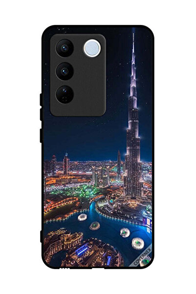 Covernex غطاء حماية لهاتف Vivo S16 Pro - منظر ليلي لوسط المدينة