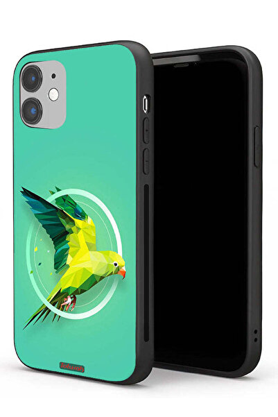 Tolwak غطاء حماية لجهاز Apple iPhone 11 بتصميم فن تجريدي ببغاء
