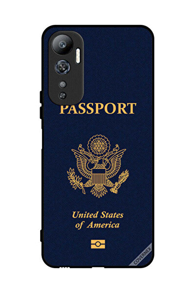 Covernex غطاء حماية لهاتف Infinix Hot 20 بنمط جواز السفر الأمريكي
