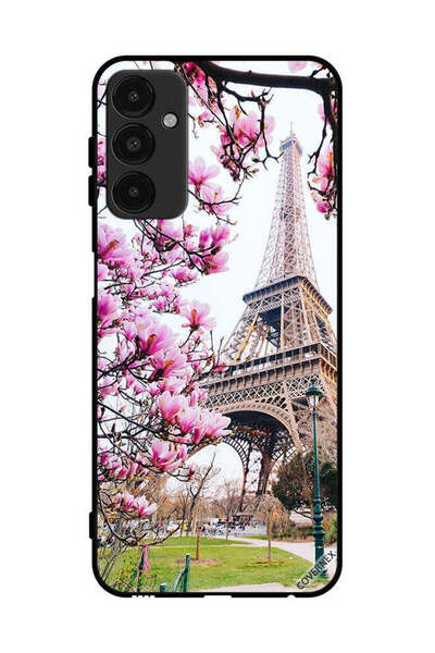 Covernex غطاء حماية لهاتف سامسونج جالاكسي A14 5G زهور وبرج إيفل
