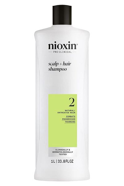 Nioxin System 2 Shampoo - Thickening Treatment for Unprocessed Dense Fine Hair 1000ml