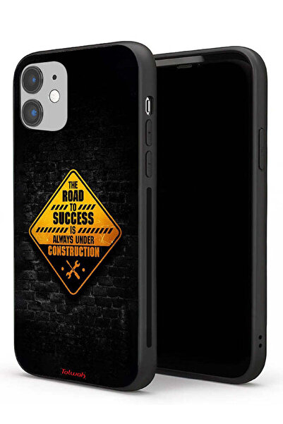 Tolwak جراب حماية لجهاز Apple iPhone 11 الطريق إلى النجاح دائمًا قيد الإنشاء