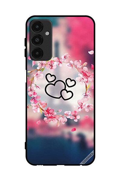 Covernex غطاء حماية لهاتف سامسونج جالاكسي A14 5G - مشبك فني على شكل قلوب
