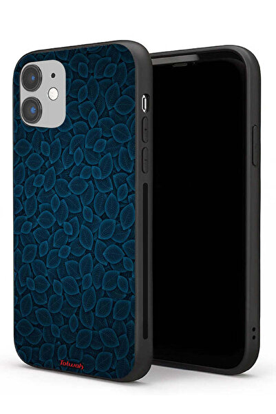 Tolwak Apple iPhone 11 Protective Case Digital Art Leaves Pattern