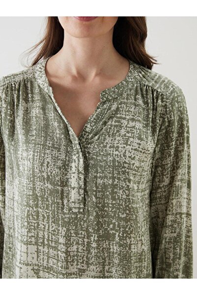 LC Waikiki Lcw Grace Kaçık Yaka Desenli Kadın Bluz (S5)