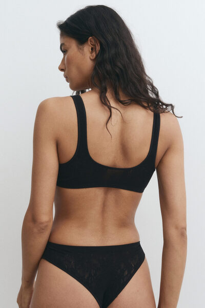 H&M Dikişsiz Yumuşak Dantel Sütyen