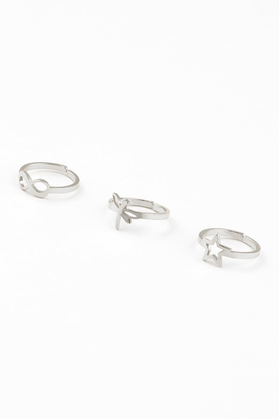 Sortie Aksesuar مجموعة خواتم من الفولاذ المقاوم للصدأ قابلة للتعديل مع أشكال ...