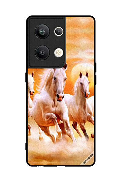 Covernex غطاء حماية لهاتف Oppo Reno 9 Pro Plus - خيول تركض