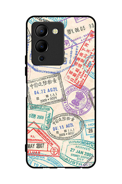 Covernex غطاء حماية لهاتف Infinix Note 12 G96 بنقشة طوابع السفر