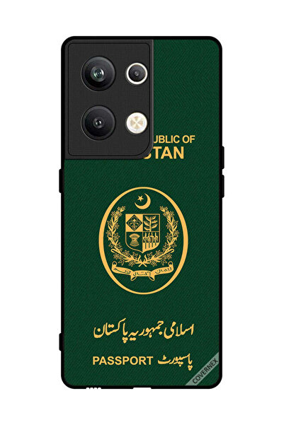 Covernex غطاء حماية لهاتف Oppo Reno 9 Pro Plus بنمط جواز سفر باكستاني