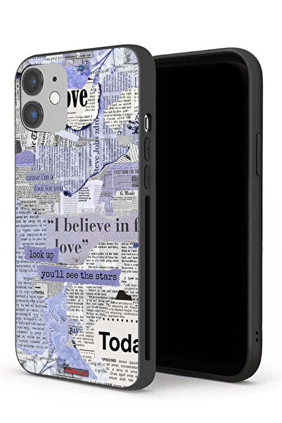 Tolwak جراب حماية لجهاز Apple iPhone 12 من قطع الصحف