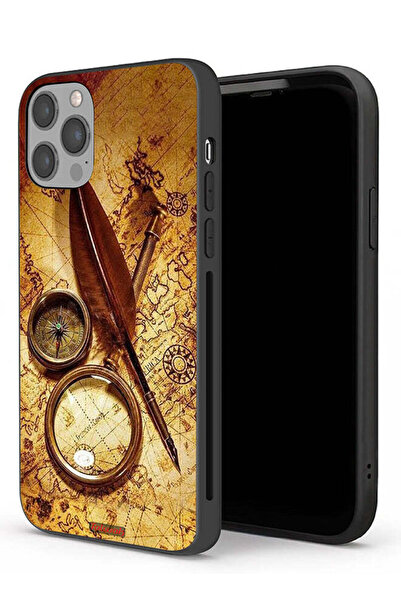 Tolwak جراب حماية لجهاز Apple iPhone 12 Pro Max بتصميم بوصلة عتيقة