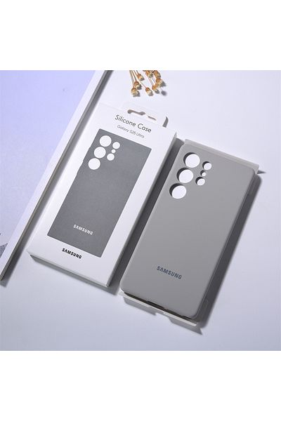 Choice1 for S25 Grey for Samsung Galaxy S25 Ultra/S25 Plus/S25 + Liquid Silicone Phone Case Cover Soft Ultra